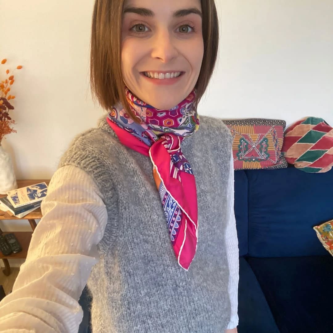 Pull sans manches modèle Georgina uni en Phil Givre coloris Flanelle happywool.com_officiel phildar_officiel #phildaraddict 
Impeccable et trendy ! N'est-ce-pas, chloe.hollard_ 😊😉